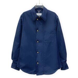 Thom Browne Dark Blue Lapel Single Breasted Long Sleeve Shirt Size 1 S Made In J